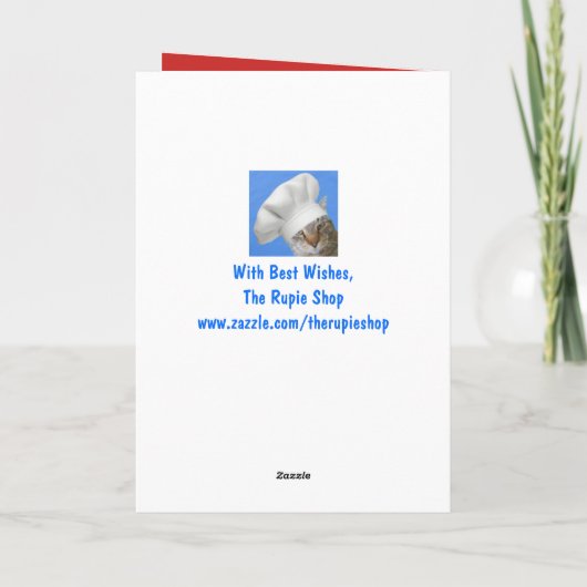 Funny Llama en kerstversieringen Feestdagen Kaart (Achterkant)