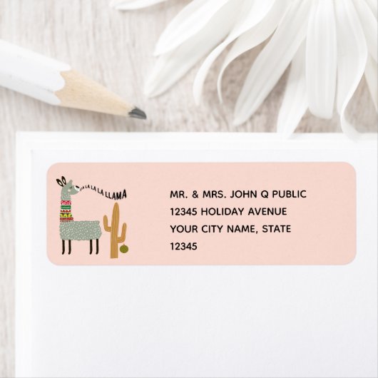 Funny Llama Etiket (Insitu)