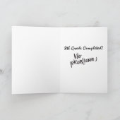 Funny Llama Humor 8e klas Afstuderen Kaart (Binnen)