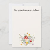 Funny Llama Ik mis je Wenskaart Aankondiging (Achterkant)