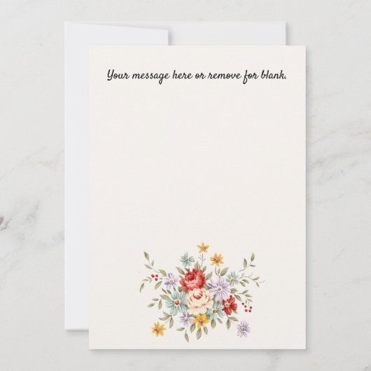 Funny Llama Ik mis je Wenskaart Aankondiging (Achterkant)