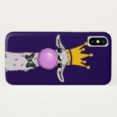 Funny Llama Illustratie die een roze bubbeltje bla Case-Mate iPhone Case (Achterkant (horizontaal))