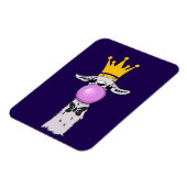 Funny Llama Illustratie die een roze bubbeltje bla Magneet (Linkerzijde)