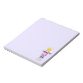 Funny Llama Illustratie die een roze bubbeltje bla Notitieblok (Linkerzijde)