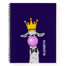 Funny Llama Illustratie die een roze bubbeltje bla