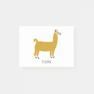 Funny Llama Illustration Post-it® Notes