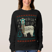 Funny Llama-kerstkeuken stijl Alpaca Lover G Trui (Voorkant)