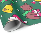 Funny Llama Kerstmis Cadeaupapier (Rol Hoek)