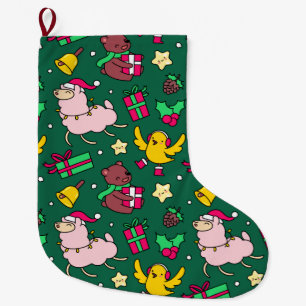 Funny Llama Kerstmis Grote Kerstsok