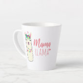 Funny Llama MAMA Cute Moederdag Birthday Gift Latte Mok (Linkerhoek)