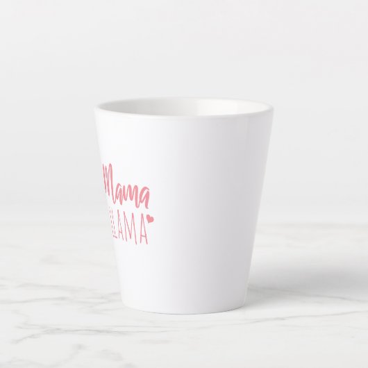 Funny Llama MAMA Cute Moederdag Birthday Gift Latte Mok (Voorkant)