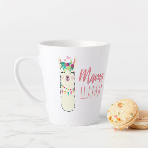 Funny Llama MAMA Cute Moederdag Birthday Gift Latte Mok