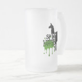 Funny Llama Meme Spit gebeurt Matglas Bierpul (Voorkant rechts)