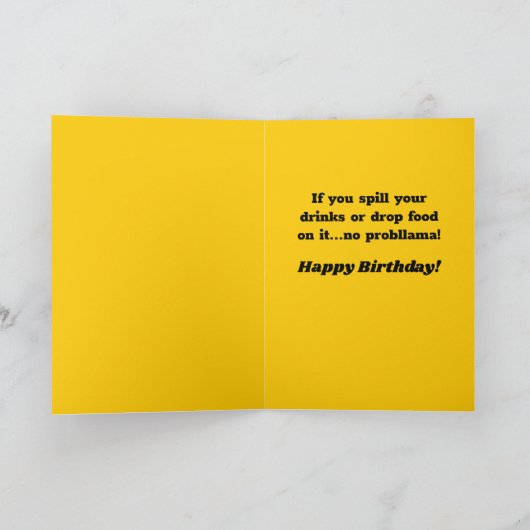 Funny Llama met partijgewijs Pet- gellamaneerde ve Kaart (Binnen)