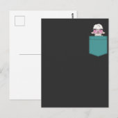 Funny Llama Pocket Design Cute Alpaca Humor Briefkaart (Voorkant / Achterkant)