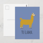 Funny Llama Pun Briefkaart (Voorkant / Achterkant)