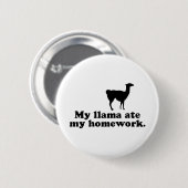 Funny Llama Ronde Button 5,7 Cm (Voorkant /achterkant)