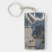 Funny Llama Sleutelhanger, Spit gebeurt Sleutelhanger (Voorkant)