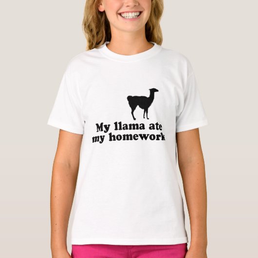 Funny Llama T-shirt (Voorkant)