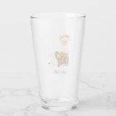 Funny Llama Turkey Thanksgiving Glas (Achterkant)