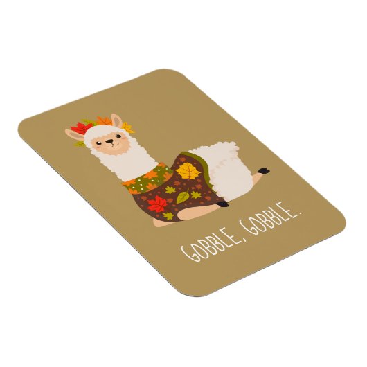 Funny Llama Turkey Thanksgiving Magneet (Rechterzijde)