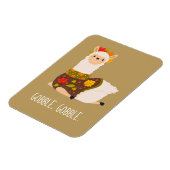 Funny Llama Turkey Thanksgiving Magneet (Linkerzijde)