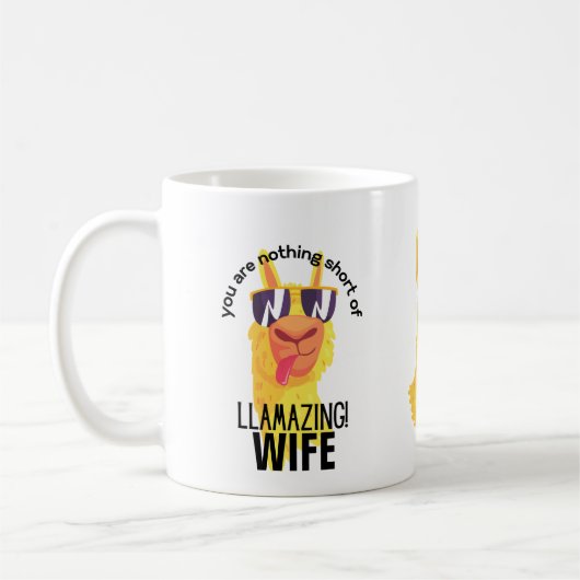 FUNNY LLAMA U bent een geweldige VROUW MOM NANA Koffiemok (Links)