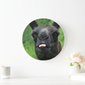 Funny Llama with Major Attitude & Pink Tongue Grote Klok (Huis)