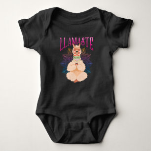 Funny Llama Yoga Relaxing Meditation Animal Romper