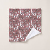 Funny Llamas Pattern Bad Handdoek (Wasdoekje)