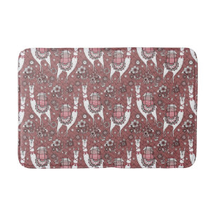 Funny Llamas Pattern Badmat