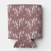 Funny Llamas Pattern Blikjeskoeler (Achterkant)