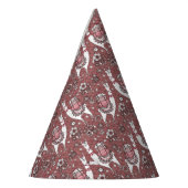 Funny Llamas Pattern Feesthoedjes (Links)