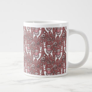 Funny Llamas Pattern Grote Koffiekop