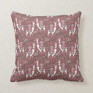 Funny Llamas Pattern Kussen