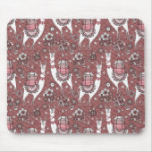 Funny Llamas Pattern Muismat (Voorkant)