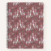 Funny Llamas Pattern Notitieboek (Voorkant)