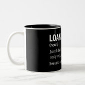 Funny Loan Officer Definition Tweekleurige Koffiemok (Links)