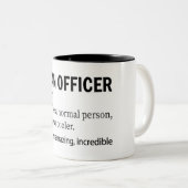 Funny Loan Officer Definition Two-Tone Coffee Mok (Voorkant rechts)