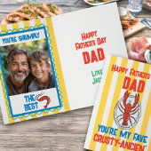 Funny Lobster Amalfi Yellow Stripe Vaderdag Kaart