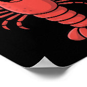 Funny Lobster Art For Men Women Kids Toddlers Lobs Poster (Hoek)