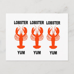 Funny lobster briefkaart