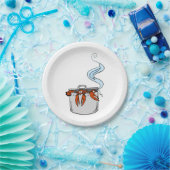 Funny Lobster in een Pot Papieren Bordje (Feest)