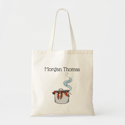 Funny Lobster in een Pot Tote Bag (Voorkant)