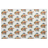 funny lobster playing a ukulele stof (Fat Quarter)