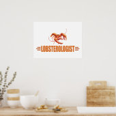 Funny Lobster Poster (Keuken)