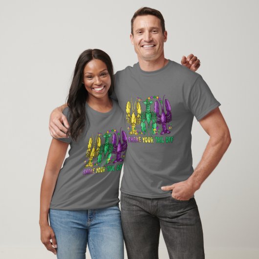 Funny Lobster Tail Mardi Gras Shake Your Crawfish T-shirt (Unisex)