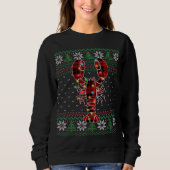 Funny Lobster Ugly Sweater Christmas Animals Light (Voorkant)