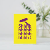 Funny Location Sound Recordist Shhhhh Briefkaart (Staand voorkant)