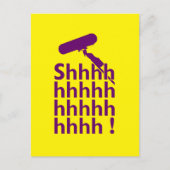 Funny Location Sound Recordist Shhhhh Briefkaart (Voorkant)
